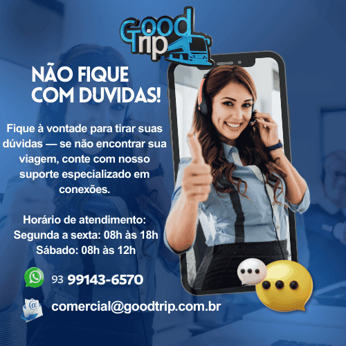 Atendimento Good Trip — canais de contato e horários